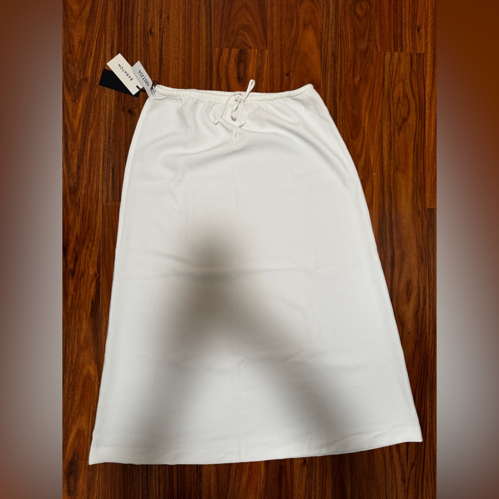Aritzia Cream Maxi Skirt with Drawstring Waist - Picture 6 of 8